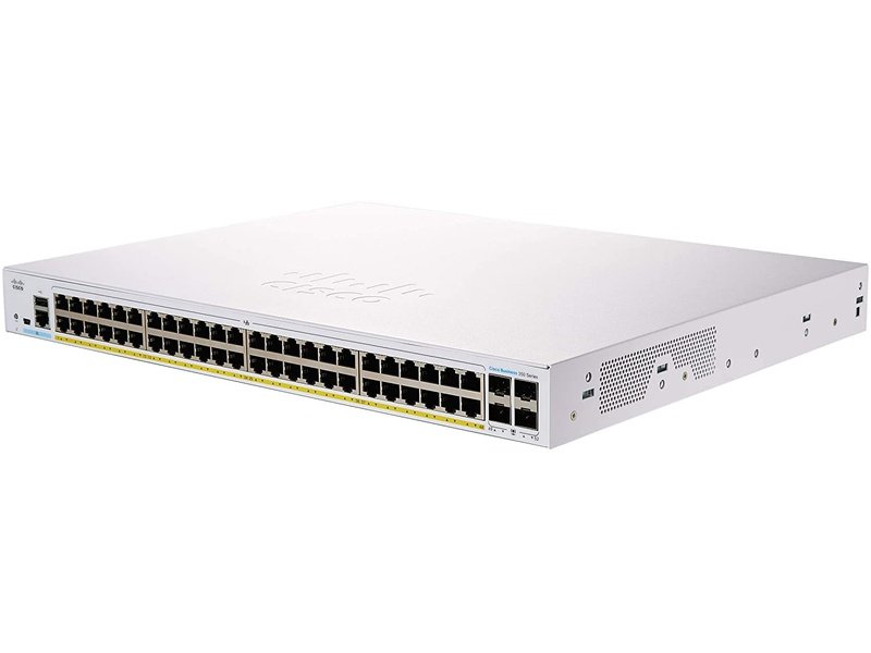 Cisco CBS350 48 Ports Manageable Ethernet Switch, PoE, GE, 4x1G SFP