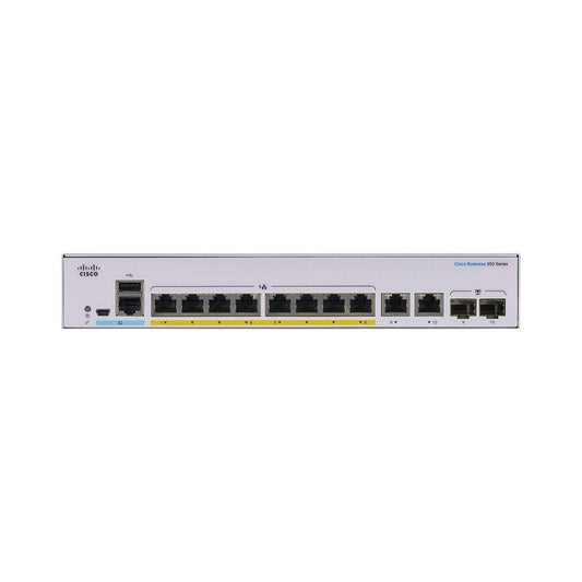 CBS350 Managed 8-port GE, PoE, Ext PS, 2x1G Combo | 800 MHz ARM | 512MB DRAM | 256MB Flash - ADYASTORE casablanca maroc