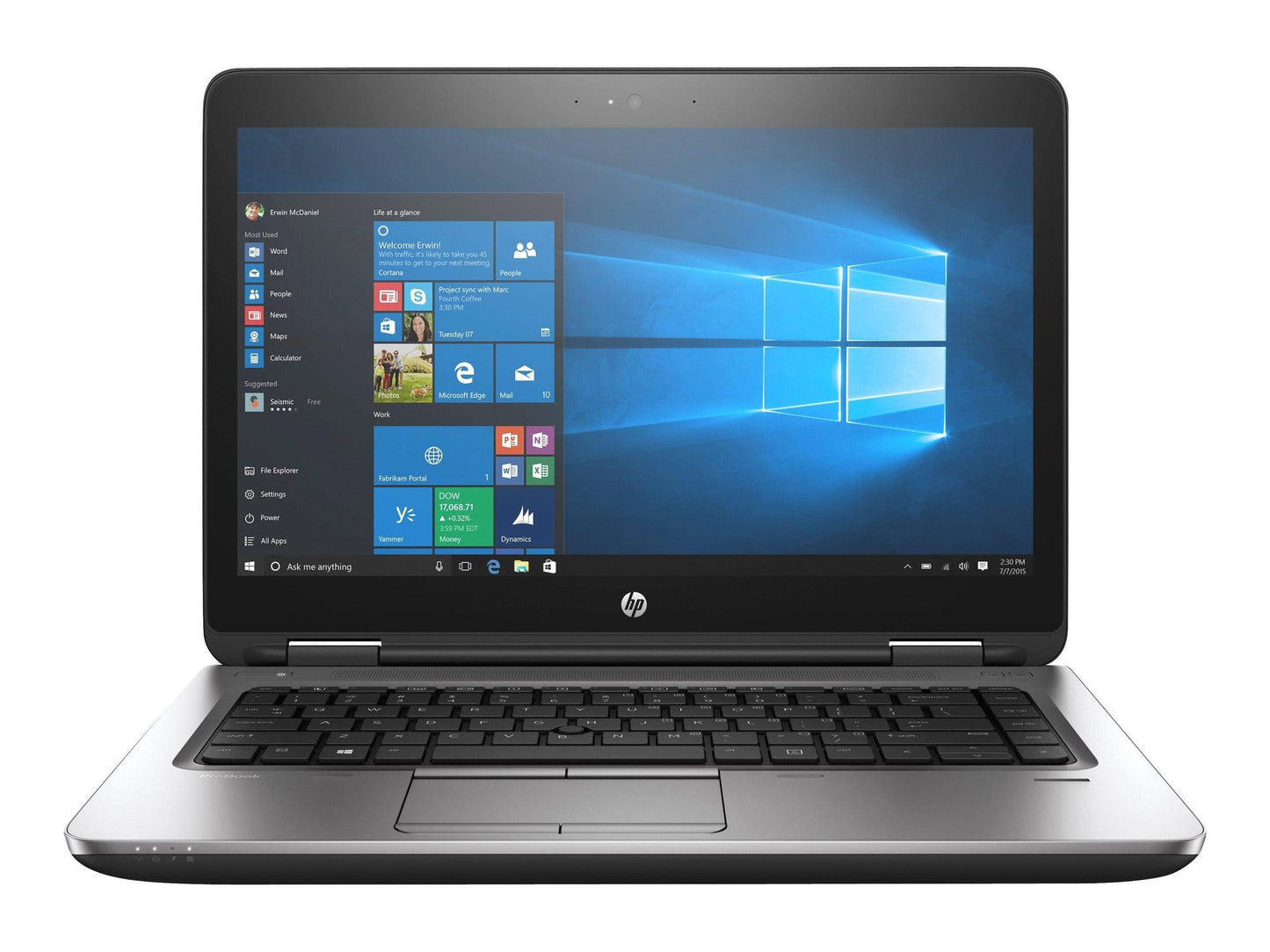 HP ProBook 640 G2 Notebook PC Laptop 14" HD (720p) | Intel Core i5-6300U @ 3.00GHz (6th Gen), 8GB RAM, 256GB NVMe M.2 SSD, Intel HD 520 Graphics, Bluetooth, DisplayPort, Windows 10 Pro x64 | Grade A (Certified Refurbished) 1 Year Warranty