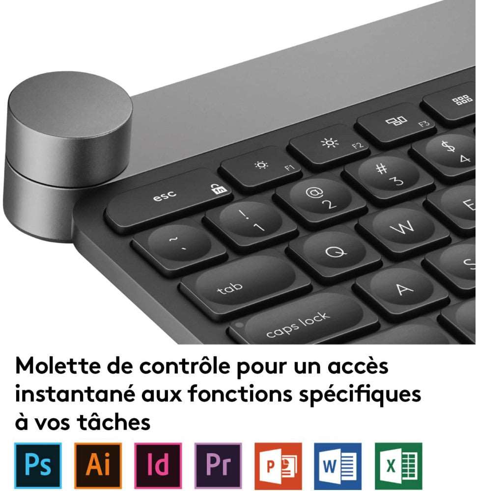 Clavier Bluetooth Multidispositif Logitech Craft - Français (AZERTY)