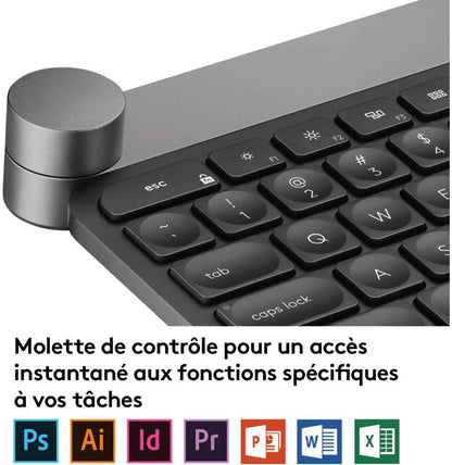 Clavier Bluetooth Multidispositif Logitech Craft - Français (AZERTY)