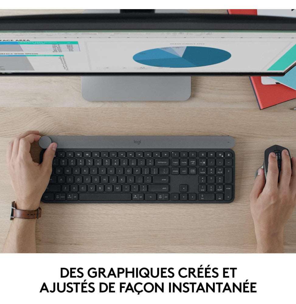 Clavier Bluetooth Multidispositif Logitech Craft - Français (AZERTY)