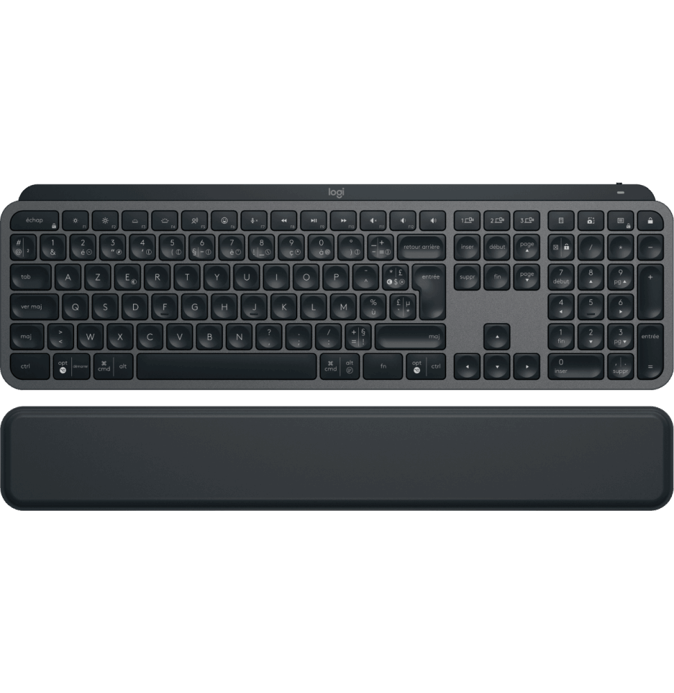 Clavier sans fil Logitech MX Keys Plus avec repose-poignets