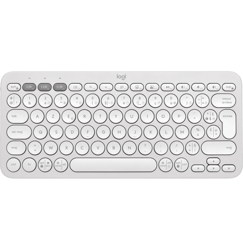 Clavier sans fil Logitech Pebble Keys 2 K380s - Français (AZERTY)