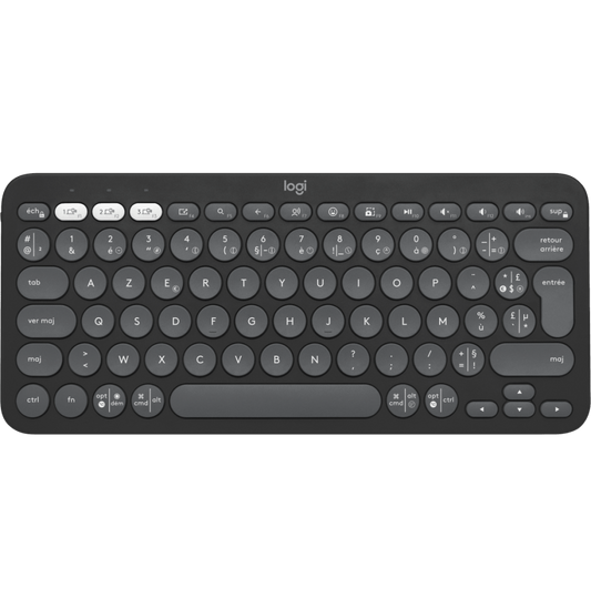 Clavier sans fil Logitech Pebble Keys 2 K380s - Français (AZERTY) GRAPHITE