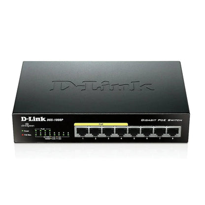 D-Link 8-Port Gigabit Unmanaged Desktop Switch with 4 PoE Ports (DGS-1008P) - ADYASTORE casablanca maroc
