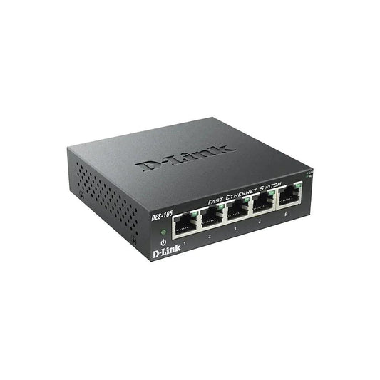 D-Link Des-105 5-Port 10/100 Desktop Switch - ADYASTORE casablanca maroc