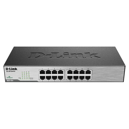 D-Link DSS-16Plus 16 Port Fast Ethernet Switch - ADYASTORE casablanca maroc