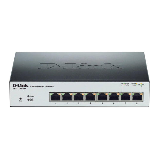 D-Link Refurbished Smart Managed 8-Port Gigabit PoE Switch - ADYASTORE casablanca maroc