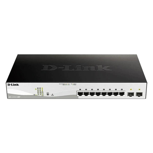 D-Link Smart Managed 8-Port Gigabit PoE Switch with 2 SFP Slots (DGS-1210-10MP) - ADYASTORE casablanca maroc