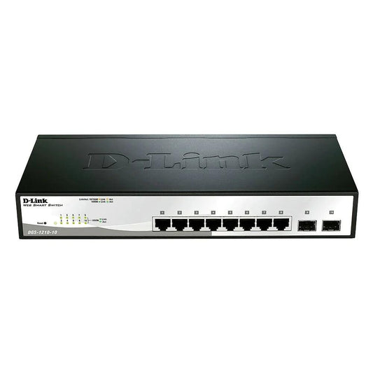 D-Link Websmart 10-Port Gigabit Switch with 8 ports and 2 SFP Ports - ADYASTORE casablanca maroc