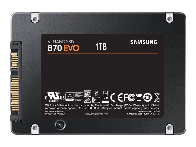 Samsung 870 EVO 1TB 2.5in SATA SSD (MZ-77E1T0BW)