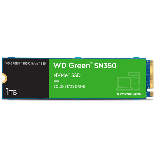 Disque dur interne WD Green SN350 NVMe™ SSD - 1TB. QLC (WDS100T3G0C-00AZL0)