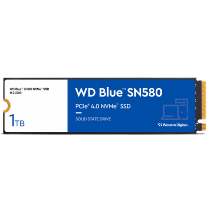 Disque dur interne SSD WD Blue SN580 M.2 2280 PCIe Gen4 x4 NVMe 1 To (WDS100T3B0E)