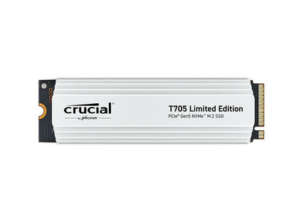 Crucial  T705 PCIe Gen5 NVMe M.2 SSD with Limited Edition White Heatsink 2TB