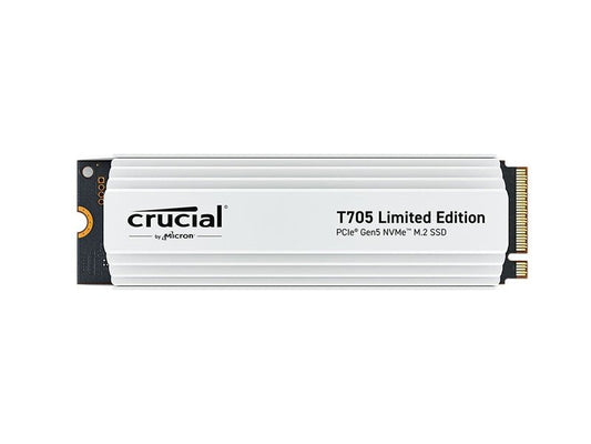 Crucial  T705 PCIe Gen5 NVMe M.2 SSD with Limited Edition White Heatsink 2TB