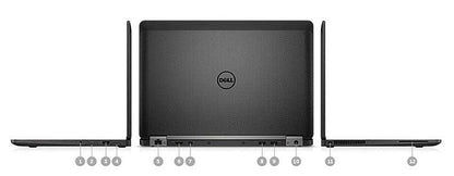 Dell Latitude E7270 Laptop Notebook 12.5"-inch 720p (HD) - 7000 Series | Intel Core i5-6300U @ 2.4GHz (6th Gen) | 16GB DDR4 RAM | 256GB M.2 SSD | Webcam | HDMI | Windows 10 Pro x64 | Grade A + (Dell Certified Refurbished)