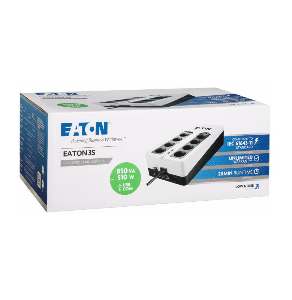 Onduleur Eaton 3S850FR - Off-line UPS - 850VA