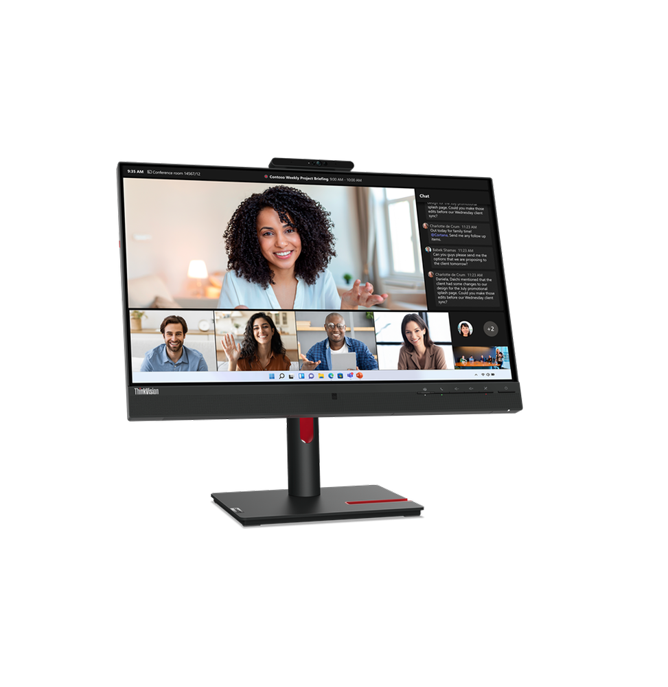 Écran 23.8" Full HD Lenovo ThinkVision T24mv-30 avec Webcam (63D7UAT3EU)