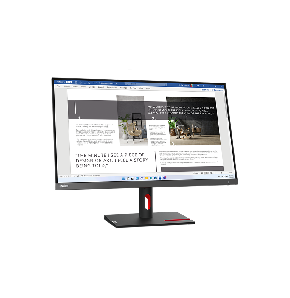 Écran 27" Full HD Lenovo ThinkVision S27i-30 (63DFKAT4EU)