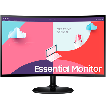 Écran incurvé 27" Samsung Essential Curved Monitor S3 (LS27C360EAMXZN)