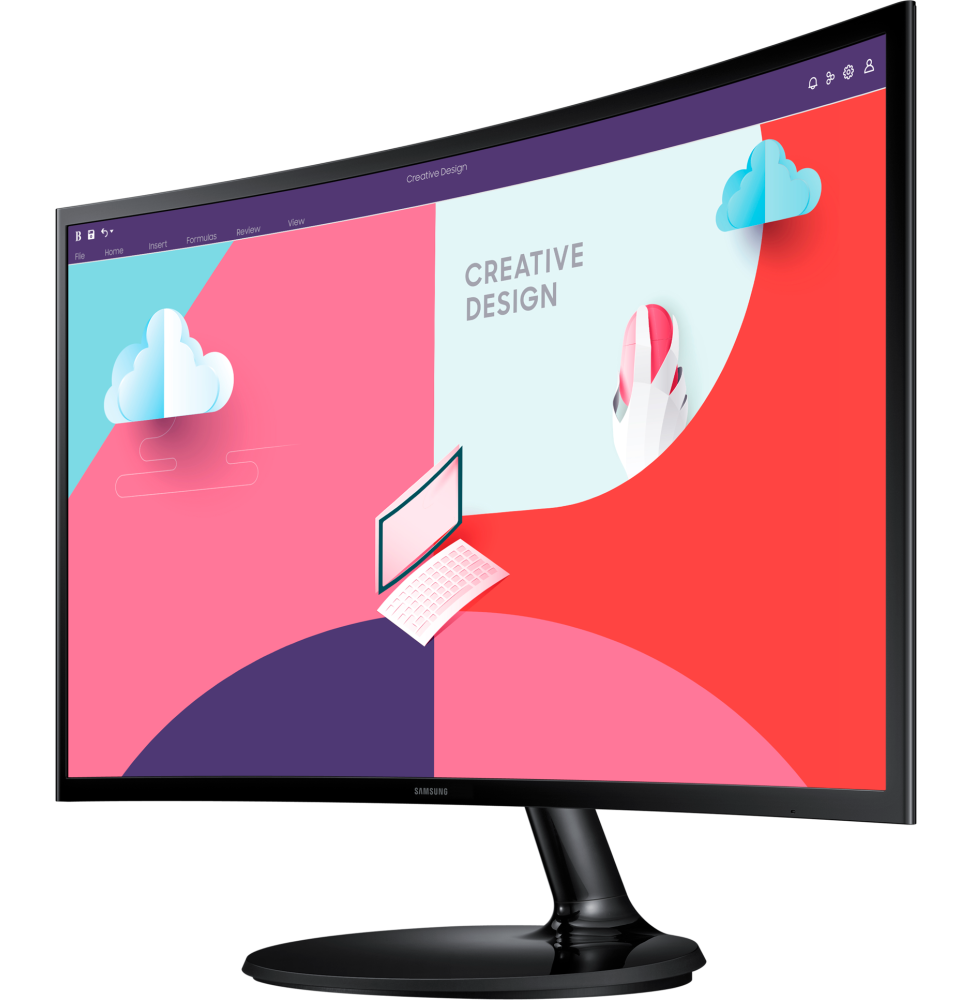 Écran incurvé 27" Samsung Essential Curved Monitor S3 (LS27C360EAMXZN)