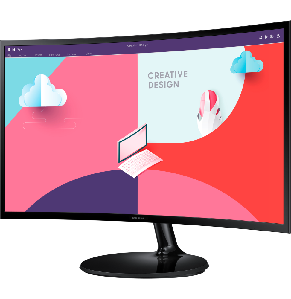 Écran incurvé 27" Samsung Essential Curved Monitor S3 (LS27C360EAMXZN)