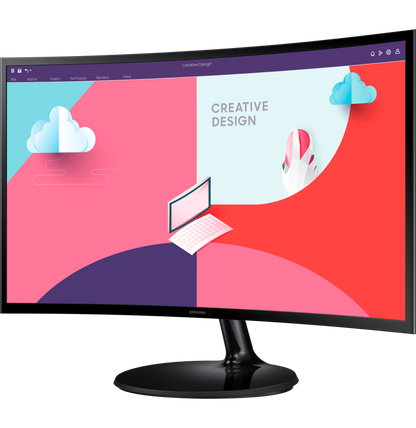 Écran incurvé 27" Samsung Essential Curved Monitor S3 (LS27C360EAMXZN)