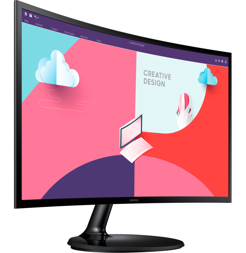 Écran incurvé 27" Samsung Essential Curved Monitor S3 (LS27C360EAMXZN)