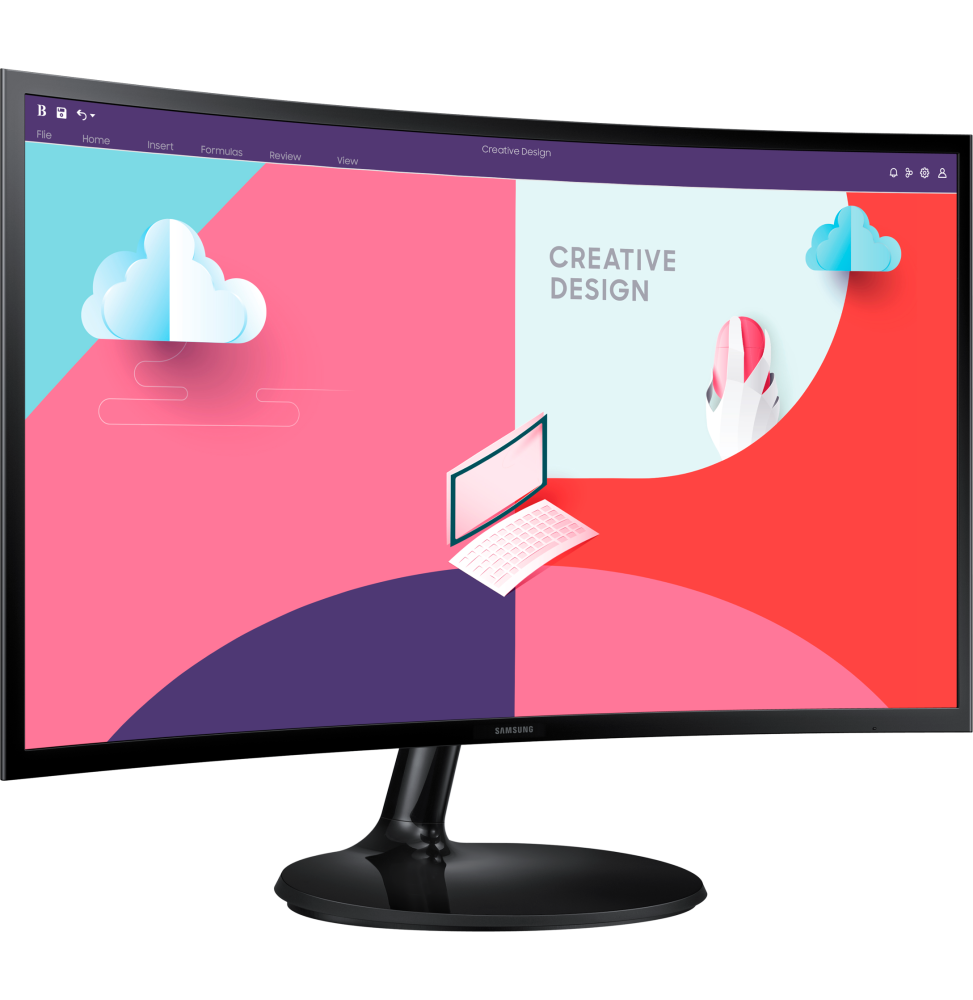Écran incurvé 27" Samsung Essential Curved Monitor S3 (LS27C360EAMXZN)