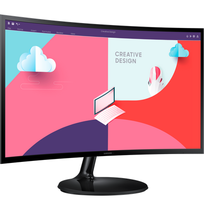 Écran incurvé 27" Samsung Essential Curved Monitor S3 (LS27C360EAMXZN)