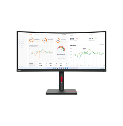 Écran incurvé 34" QHD Lenovo ThinkVision T34w-30 (63D4GAT1EU)
