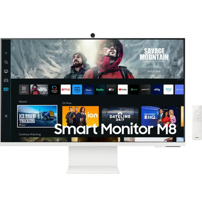 Écran Plat 32" Samsung Smart 4k Ultra HD M8 M80C avec caméra intégrée (LS32CM801UMXZN)