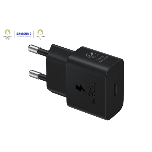 Samsung — Chargeur secteur 25 W — Noir