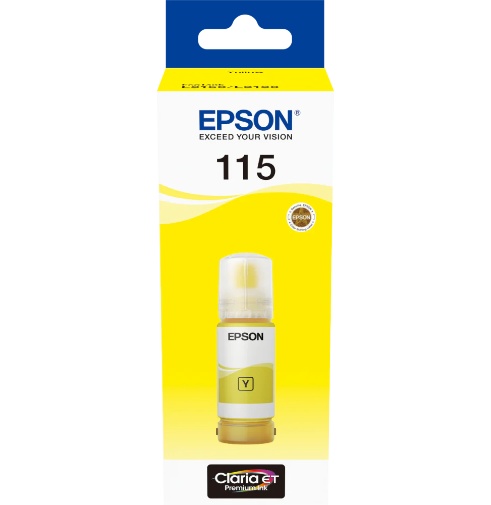 Epson 115 YELLOW - Bouteille d'encre Epson EcoTank d'origine (C13T07D44A)