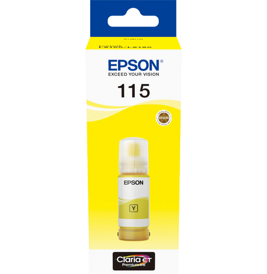 Epson 115 YELLOW - Bouteille d'encre Epson EcoTank d'origine (C13T07D44A)
