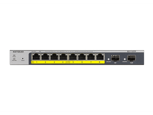 Netgear GS110TP ProSafe 8-Port Gigabit PoE+ Smart Managed Pro Switch