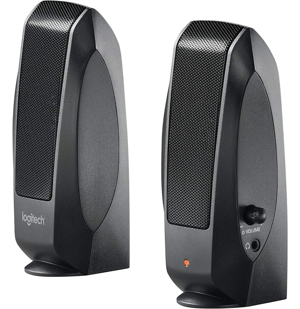 Haut-parleurs stéréo légers Logitech S120 Slim (980-000010)