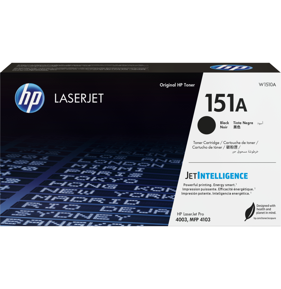 HP 151A Noir - Toner HP LaserJet d'origine (W1510A)