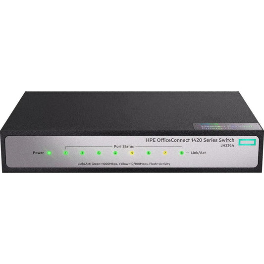 HP JH329A OfficeConnect 1420 8-Port Unmanaged Gigabit Ethernet Switch - ADYASTORE casablanca maroc