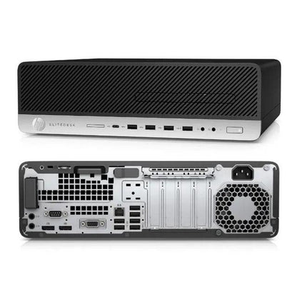 HP EliteDesk 800 G3 (SFF) Desktop - Intel Core i5-7500 @ 3.20 GHz  (7th Gen) Quad Core - 32GB RAM - 512GB SSD - Intel HD Graphics 630, DVD-ROM, GigE, USB-C | Windows 10 Pro, Certified Refurbished, 1 Year Warranty