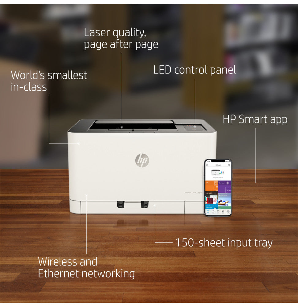 HP 150nw Imprimante Laser Couleur (4ZB95A)