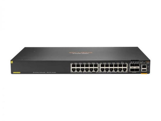 HPE JL725A Aruba 6200F 24-Port PoE+ 370W Manageable Gigabit Switch w/  4x10G SFP+