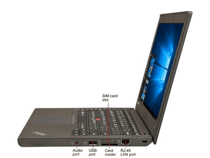 Lenovo ThinkPad X240 12.5'' Ultrabook |  Intel® Core™i5-4300U (4th Gen) , 8GB RAM, 256GB SSD, Intel HD Graphics 4400, Windows 10 Pro, Grade A | 1 Year Warranty