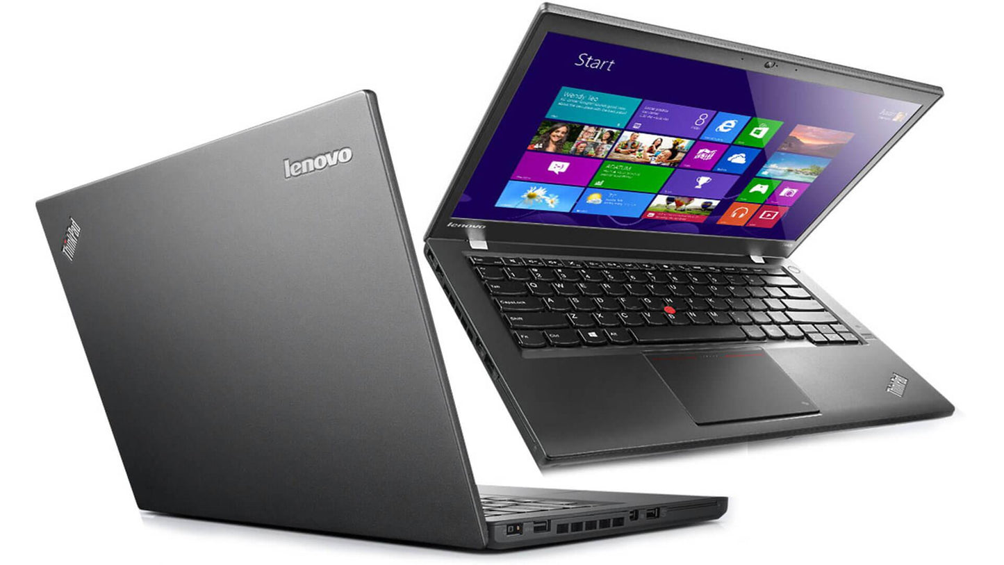 Lenovo ThinkPad T440 Ultrabook 14.1" - Intel Core i5-4300U @ 1.9GHz (4th Gen) | 1600x900 HD+ IPS | 8GB RAM, 256GB SSD | Webcam, DisplayPort, VGA, USB 3 | Windows 10 Pro | Grade A (Certified Refurbished)