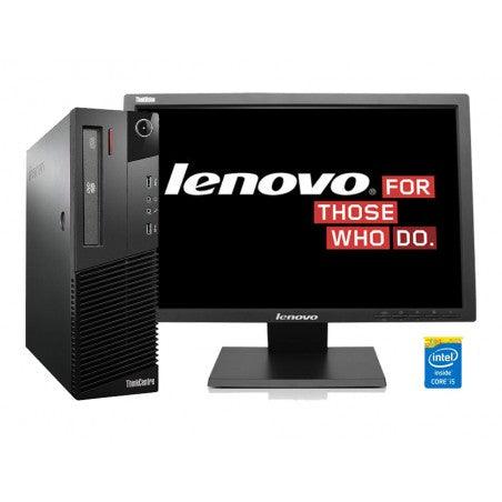 Lenovo ThinkCentre M93P (SFF) & Lenovo ThinkVision 22" (FHD) Monitor - COMBO - Intel Core i5-4570 Quad Core @ 3.6GHz (4th Gen) / 16GB RAM / 256GB SSD / Wi-Fi, Key & Mouse, USB 3.0, VGA, DisplayPort, 1Gb Eth, Win 10 Pro - 1 Year Warranty