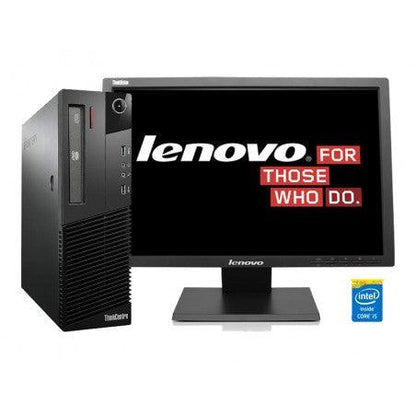 Lenovo ThinkCentre M93P (SFF) & Lenovo ThinkVision 22" (FHD) Monitor - COMBO - Intel Core i5-4570 Quad Core @ 3.6GHz (4th Gen) / 16GB RAM / 256GB SSD / Wi-Fi, Key & Mouse, USB 3.0, VGA, DisplayPort, 1Gb Eth, Win 10 Pro - 1 Year Warranty