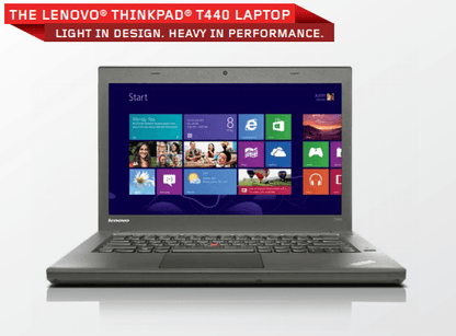 Lenovo ThinkPad T440 Ultrabook, Intel Core i7-4600U @ 2.1GHz (4th Generation), 16GB RAM, 256GB SSD, 14.1" IPS Screen, 1600x900 HD+, Webcam, Windows 10 Pro x64, Grade A (Refurbished)