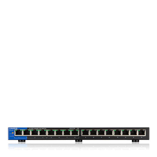 Linksys 16-Port Business Desktop Gigabit PoE+ Ethernet Switch - ADYASTORE casablanca maroc