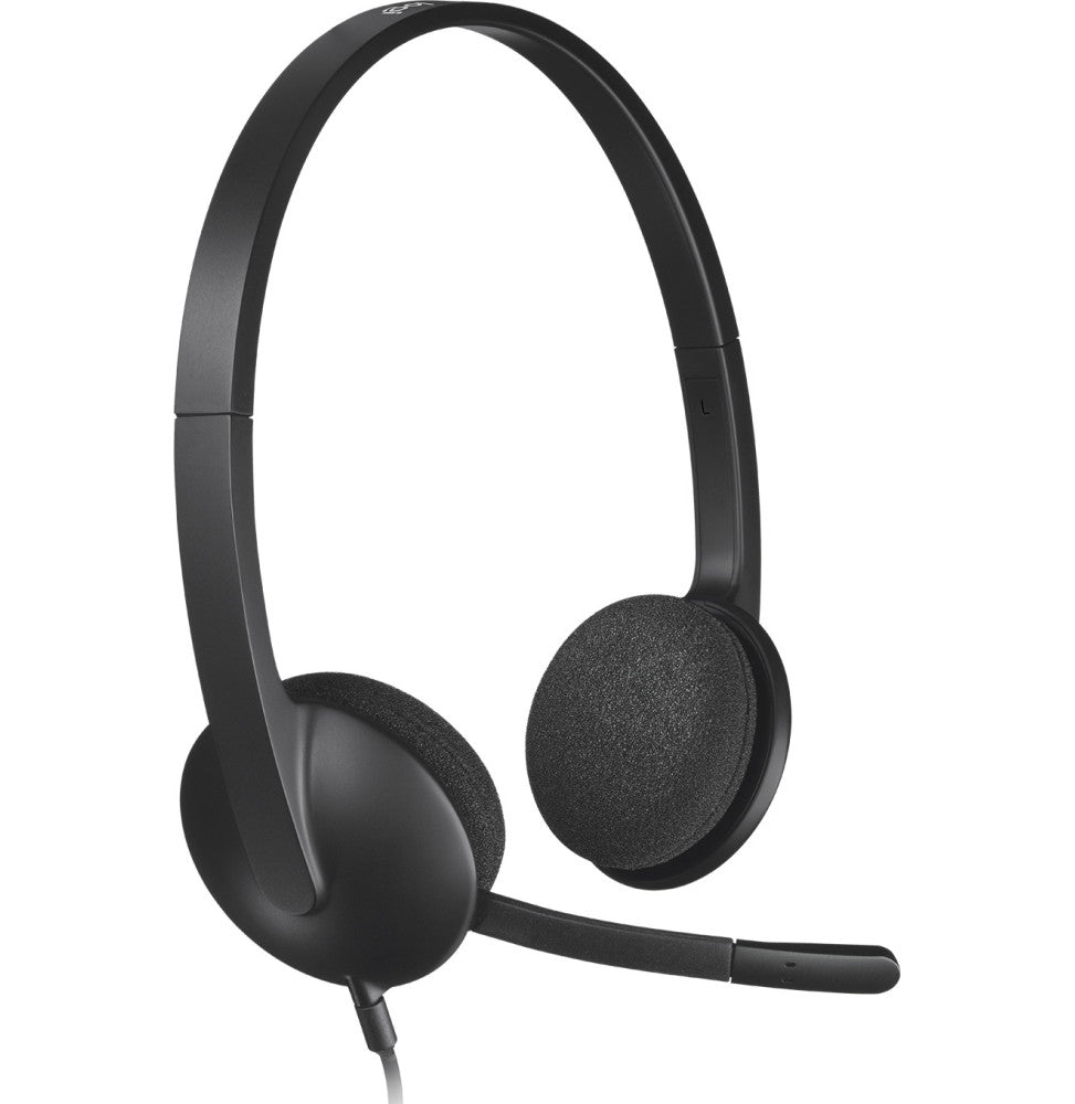 Casque Logitech H340 pour PC avec microphone anti-parasite - USB (981-000475)
